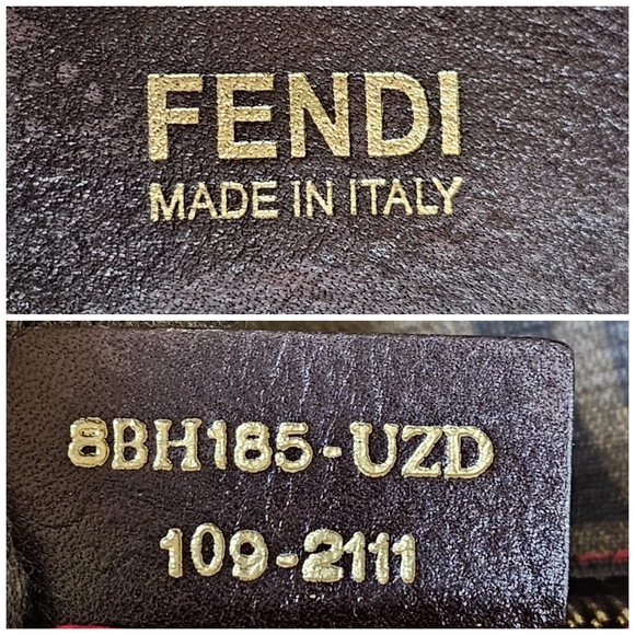 Fendi Zucca Coated Canvas Spalmati Roll Shopper Tote Brown - Picture 4 of 15